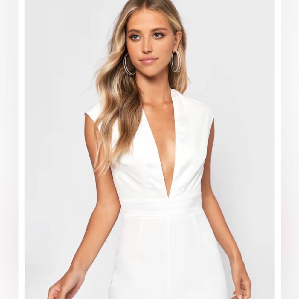 Tobi White Jumpsuit